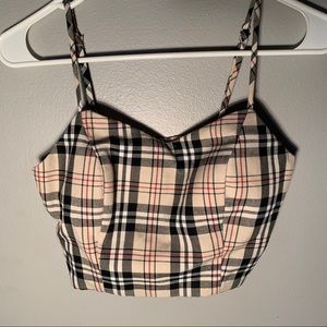 Windsor Plaid Crop Top